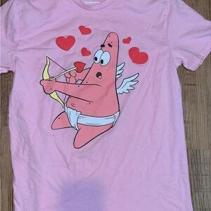 Pink Graphic T-Shirt with Cartoon Character